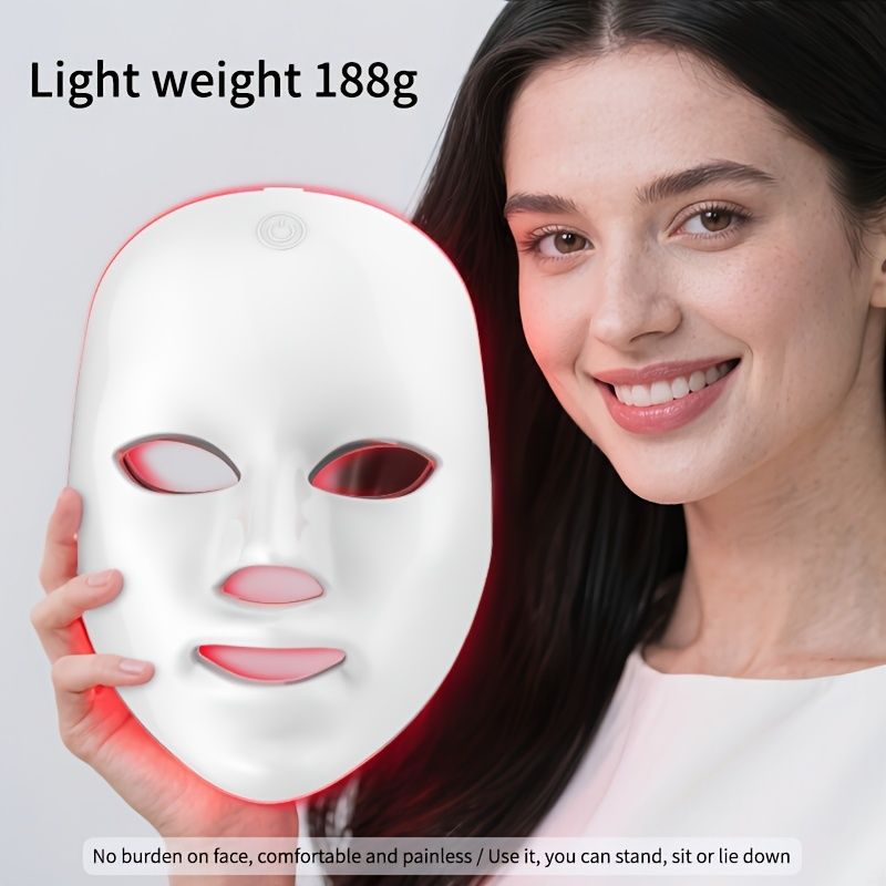 7-Color LED Light Therapy Facial Mask for Skin Rejuvenation - Image 2