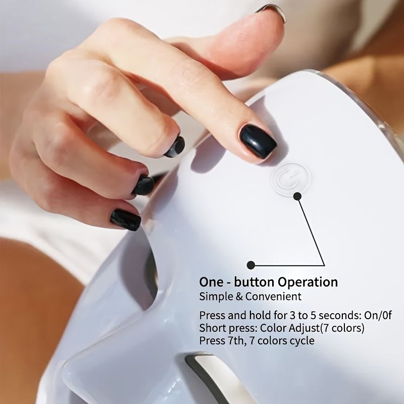 7-Color LED Light Therapy Facial Mask for Skin Rejuvenation - Image 3
