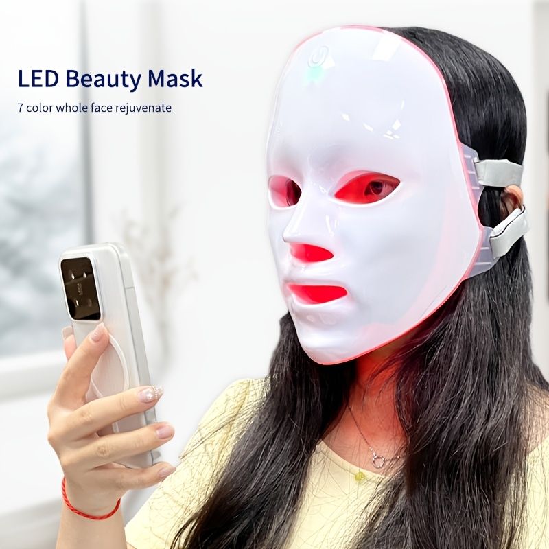 7-Color LED Light Therapy Facial Mask for Skin Rejuvenation - Image 5