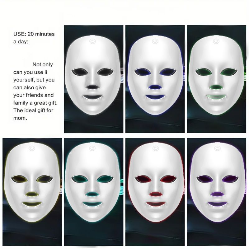 7-Color LED Light Therapy Facial Mask for Skin Rejuvenation - Image 6