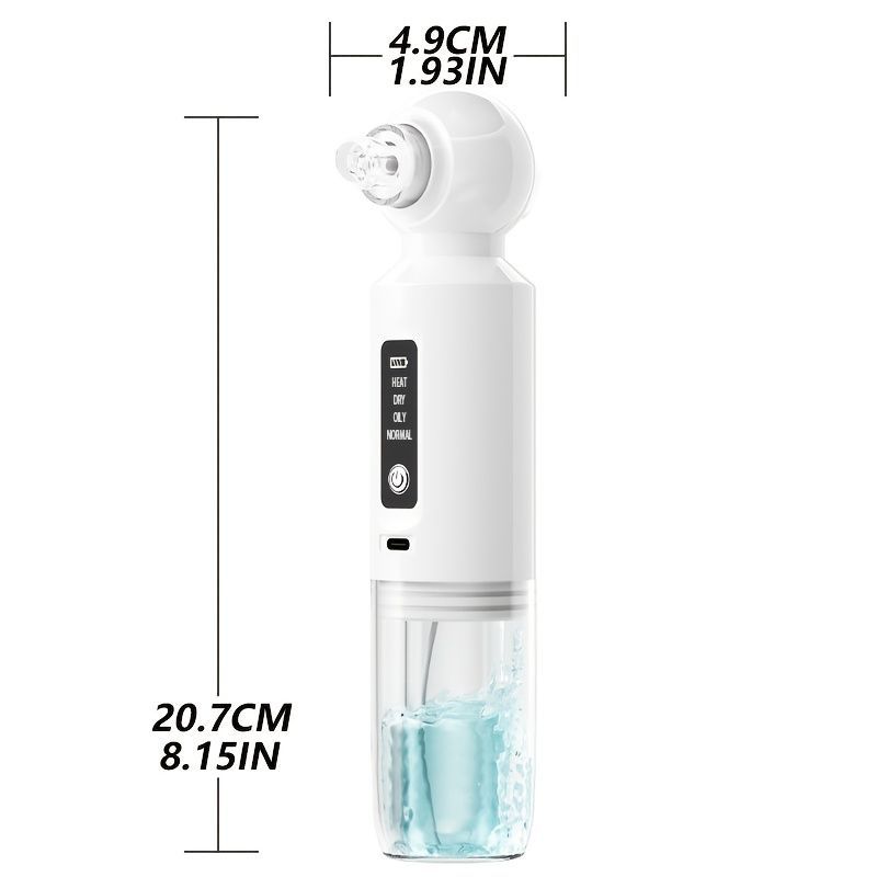 Blackhead Cleaner Vacuum Pore Cleaner Electric Blackhead Remover USB - White - Size 001 - Image 2