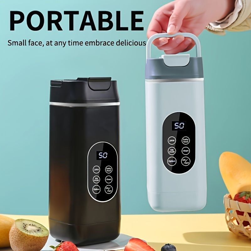 Portable Blender Compact Blender Multifunctional Blender Juice Blender Baby - Black - Size 001 - Image 2
