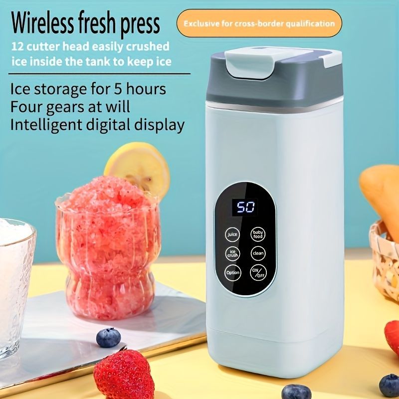 Portable Blender Compact Blender Multifunctional Blender Juice Blender Baby - Black - Size 001 - Image 4