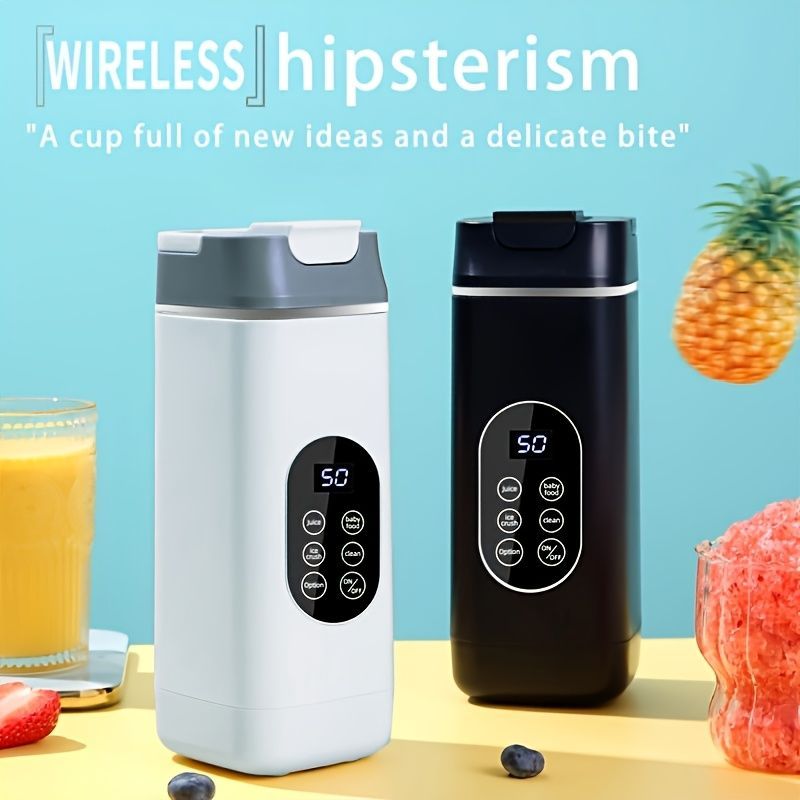 Portable Blender Compact Blender Multifunctional Blender Juice Blender Baby - Black - Size 001 - Image 5