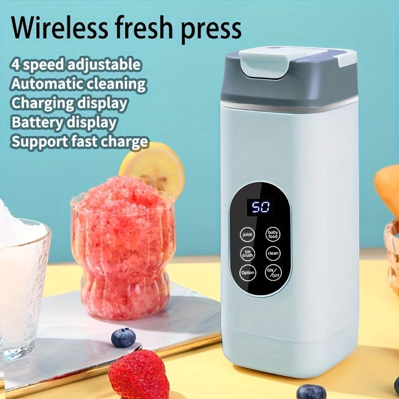 Portable Blender Compact Blender Multifunctional Blender Juice Blender Baby - White - Size 001 - Image 1
