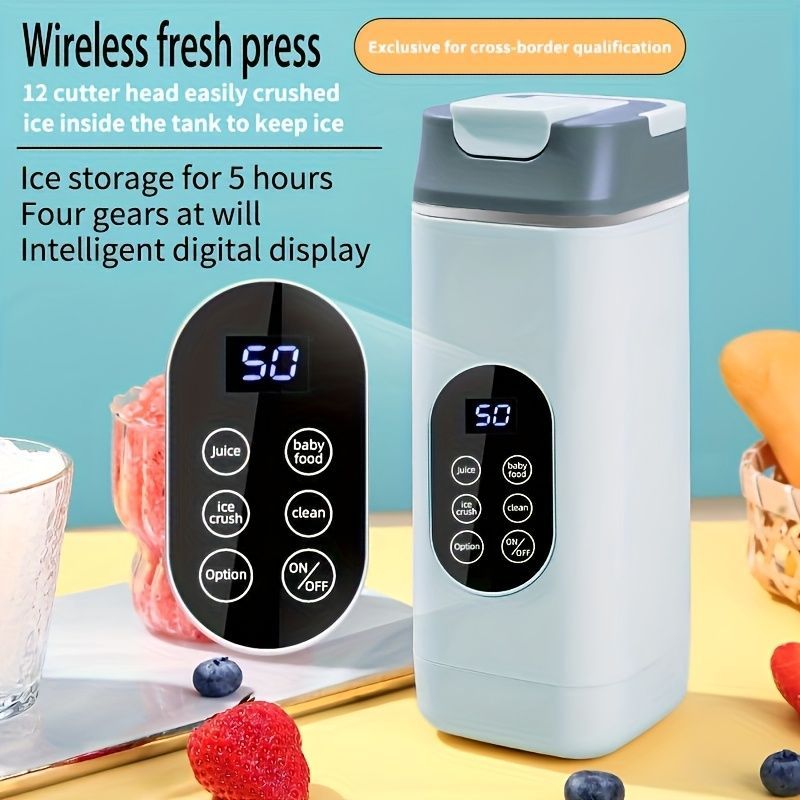 Portable Blender Compact Blender Multifunctional Blender Juice Blender Baby - White - Size 001 - Image 7
