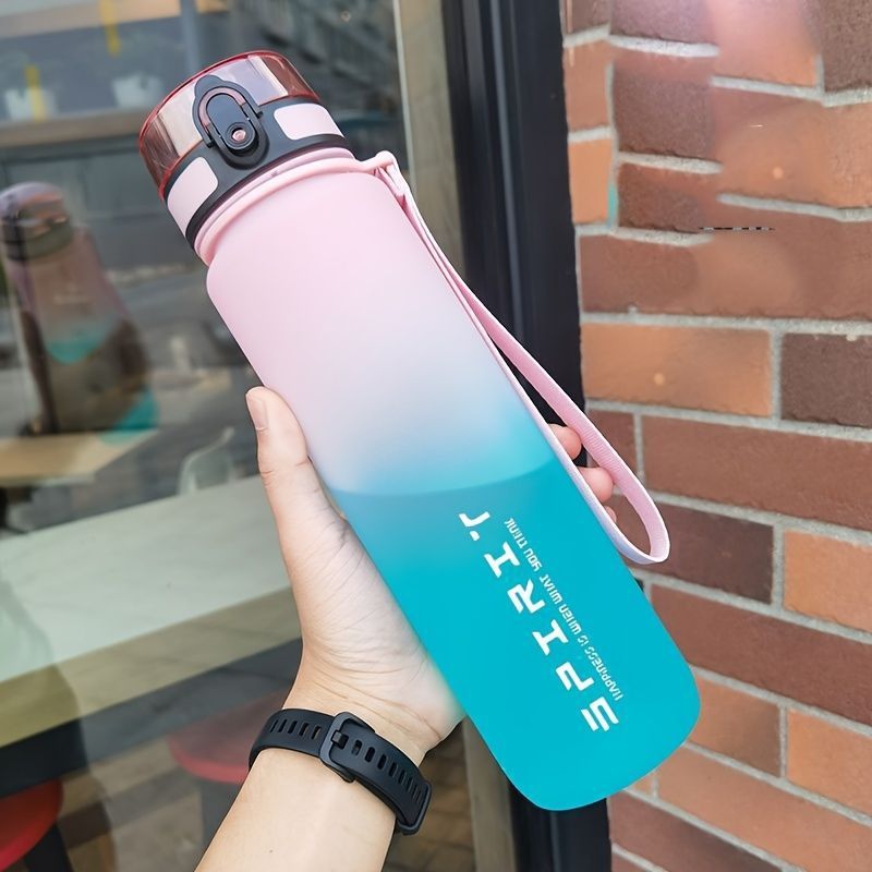 Gradient Water Bottle Sports Water Bottle Men Water Bottle Women Water Bottle - Red - Size 1000ML - Image 4