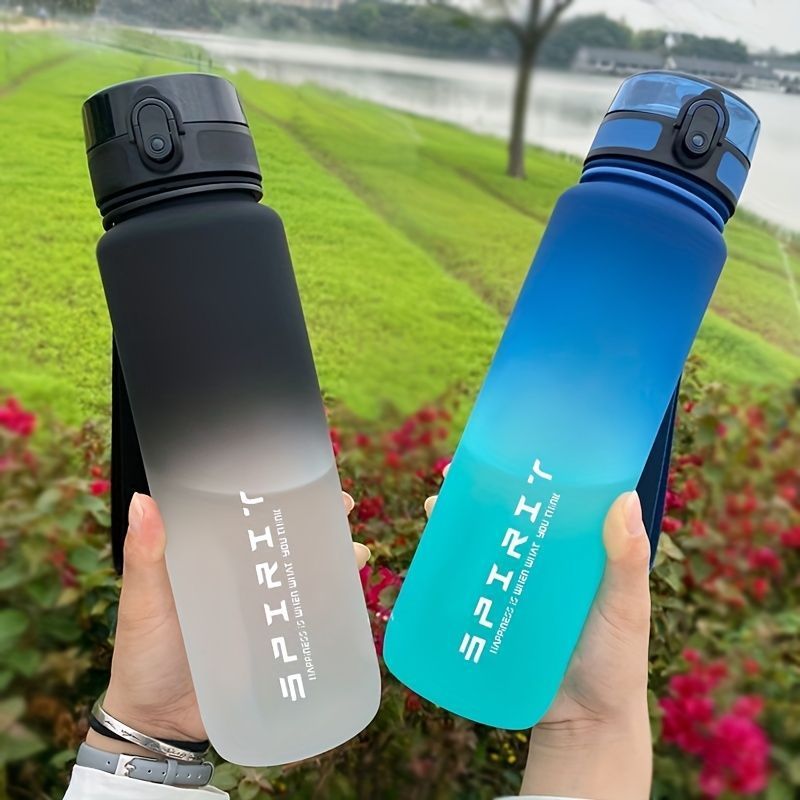 Gradient Water Bottle Sports Water Bottle Men Water Bottle Women Water Bottle - Red - Size 1000ML - Image 6