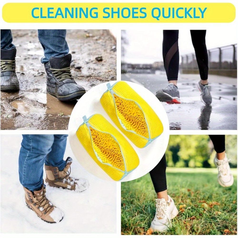 Shoe Washing Machine Bag Durable Shoe Bag Shoe Cleaning Accessory Sneakers - White - Size 001 - Image 3