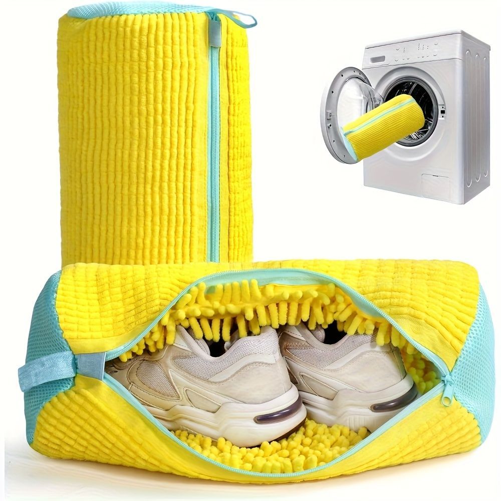 Shoe Washing Machine Bag Durable Shoe Bag Shoe Cleaning Accessory Sneakers - White - Size 001 - Image 4