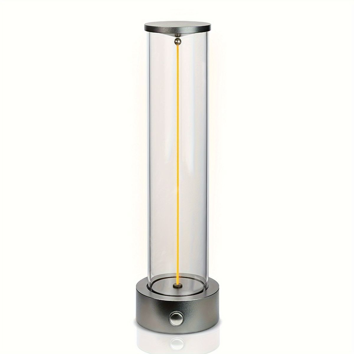 Minimalist Table Lamp Cordless Lamp Rechargeable Lamp Touch Dimmable Lamp - Black - Size 24CM - Image 1