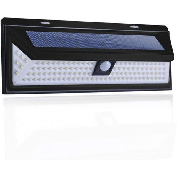 Solar Wall Light 180 LED PIR Motion Sensor Outdoor Garden Light IP65 Waterproof - Black - Size 001 - Image 1