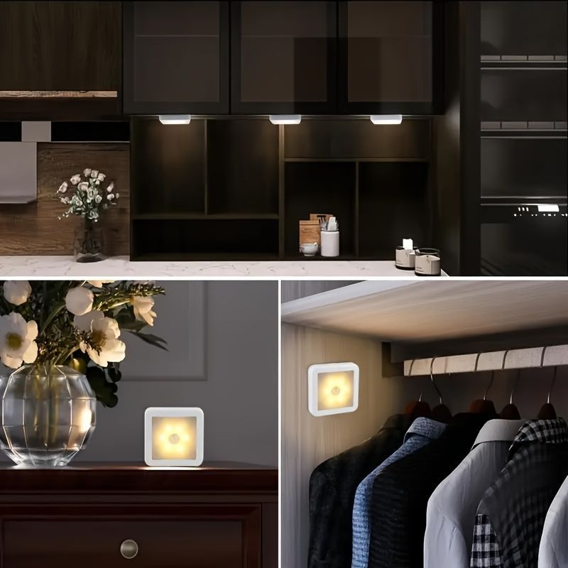 White Smart Motion Sensing Light 6-LED Light Wireless Light IP44 Light Automatic On - Image 6