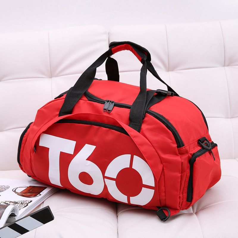 Travel Duffel Bag T60 Duffel Durable Travel Bag Stylish Gym Bag Weekend Bag - Red - Size 45-25-23CM - Image 1