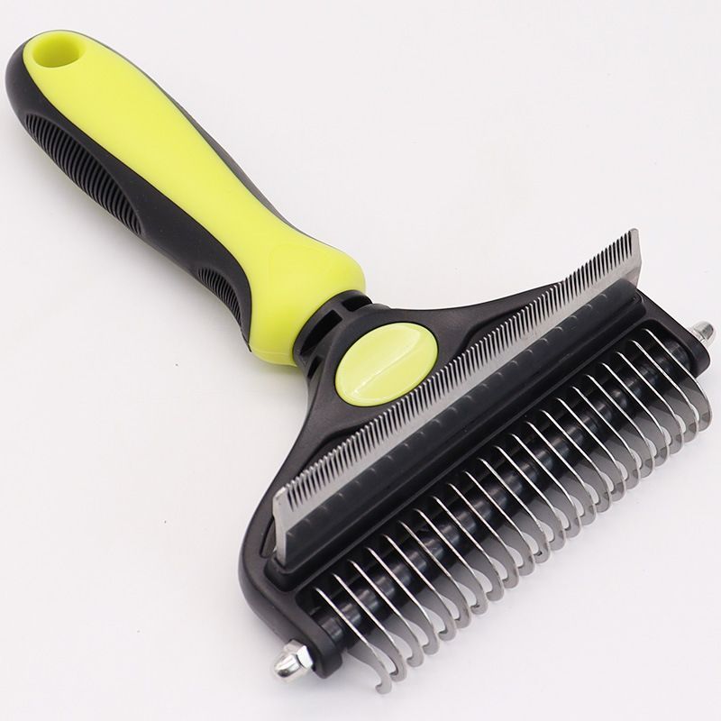 Pet Hair Remover Brush Double-Sided Pet Brush Pet Grooming Tool Dog Brush Cat - Black - Size Large -91 teeth - Image 8