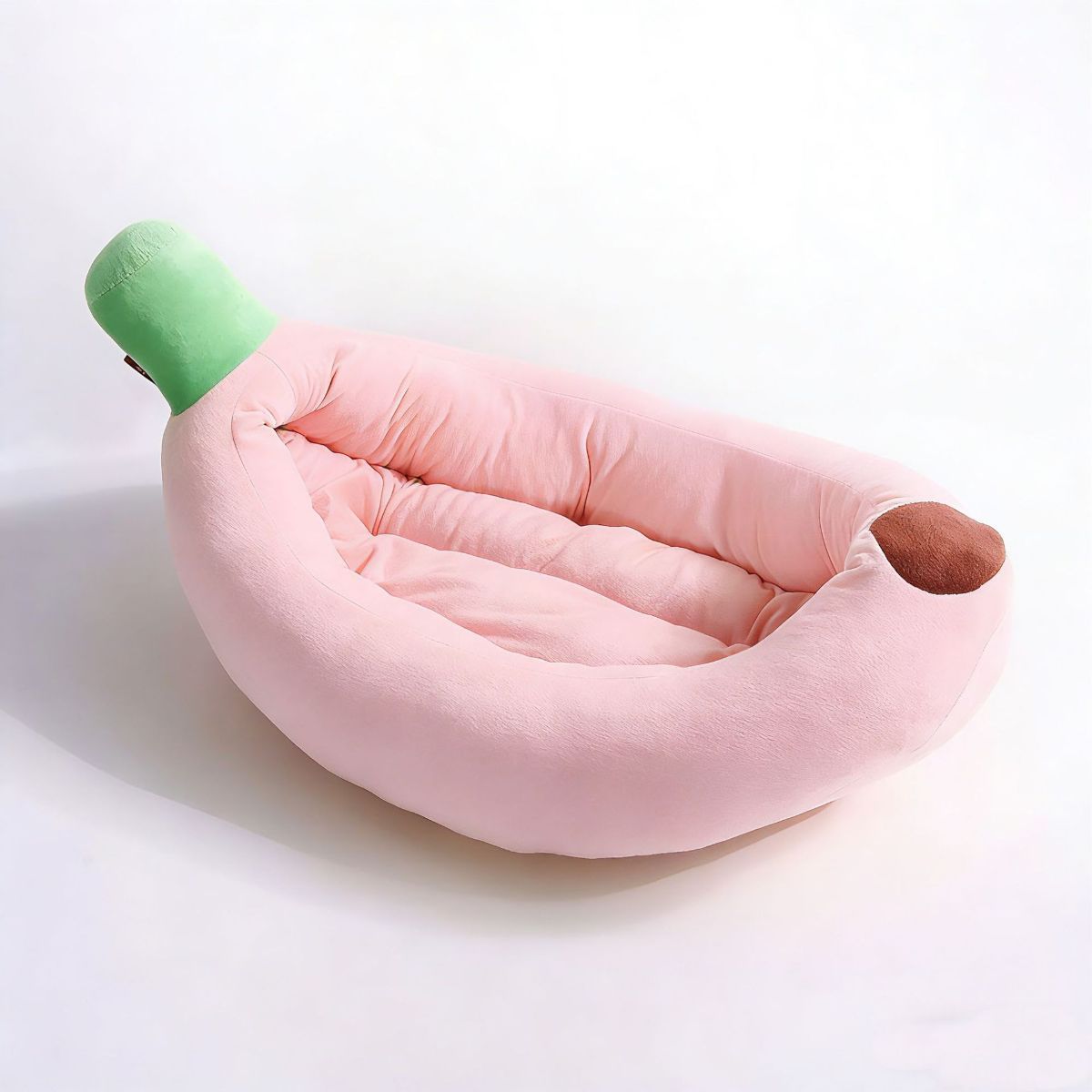 Banana-Shaped Pet Bed Removable Washable Pet Bed Small Medium Dog Bed Cat Bed - Green - Size 105-50CM - Image 2