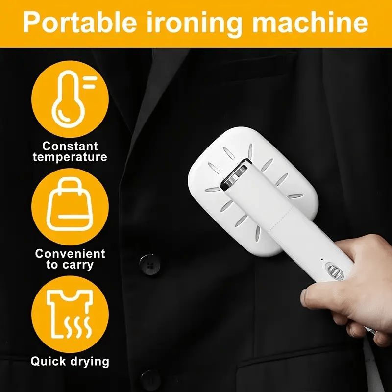 Portable Hand-Held Iron USB-Powered Iron Travel Mini Iron Fast Pre-Heating Iron - Black - Size 1020 - Image 5