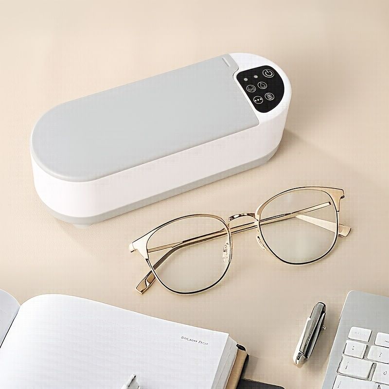 Eyewear Cleaner Jewelry Cleaner Watch Cleaner Sonic Vibration Cleaner USB - White - Size Eyewear Cleaner Jewelry Cleaner Watch Cleaner Sonic Vibration Cleaner USB - Image 2