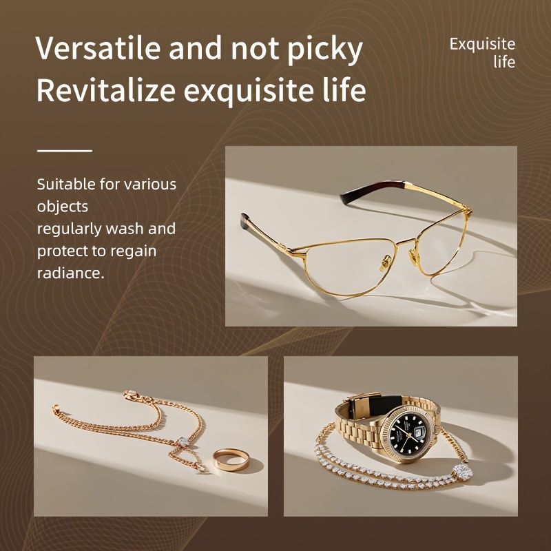 Eyewear Cleaner Jewelry Cleaner Watch Cleaner Sonic Vibration Cleaner USB - White - Size Eyewear Cleaner Jewelry Cleaner Watch Cleaner Sonic Vibration Cleaner USB - Image 8