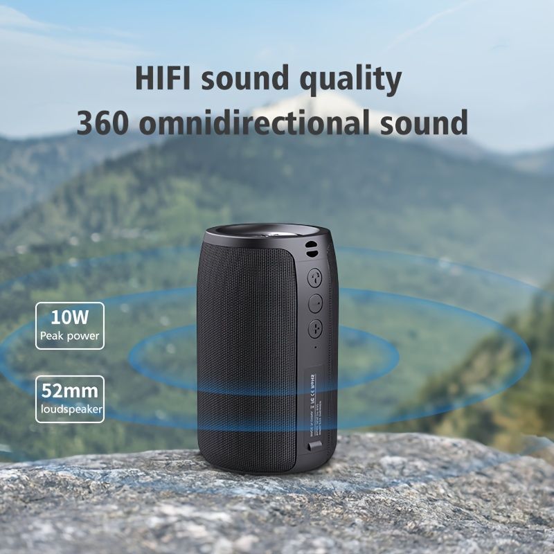 EALOT S32 Wireless Bluetooth Speaker Portable Speaker Powerful Bass TWS - Black - Size 001 - Image 4