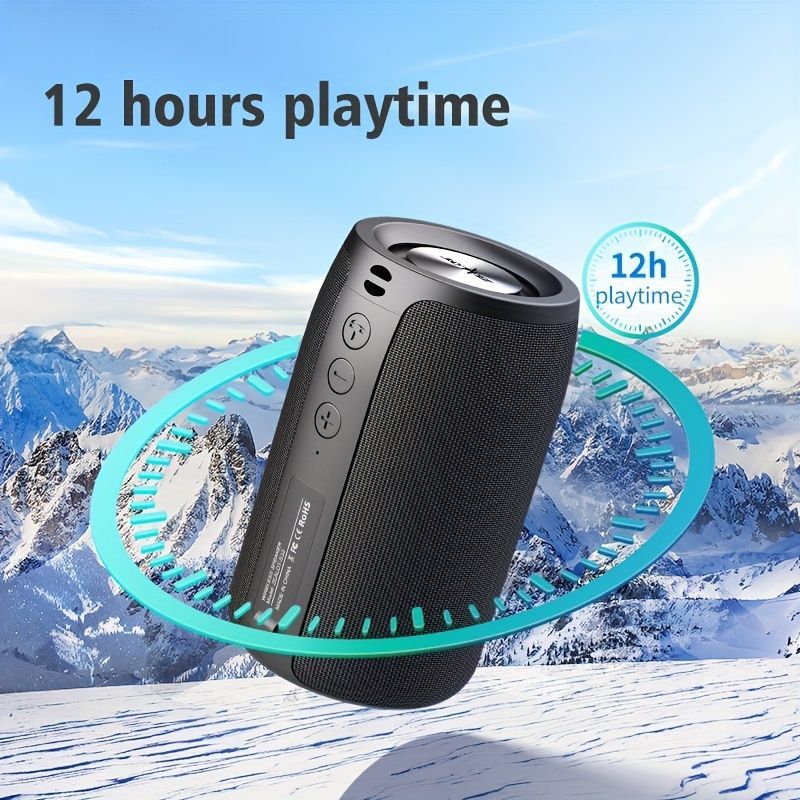 EALOT S32 Wireless Bluetooth Speaker Portable Speaker Powerful Bass TWS - Blue - Size 001 - Image 2