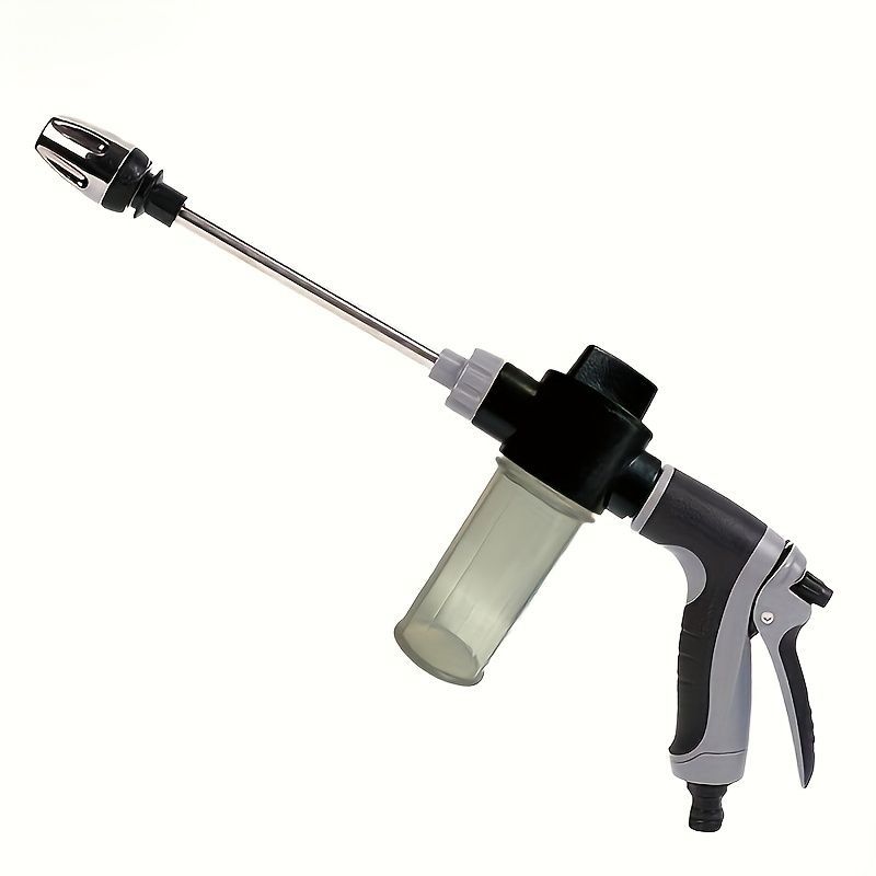 Portable High-Pressure Car Wash Water Gun 3/4-Inch Adapter 1/2-Inch Adapter - Black - Size 01 - Image 2
