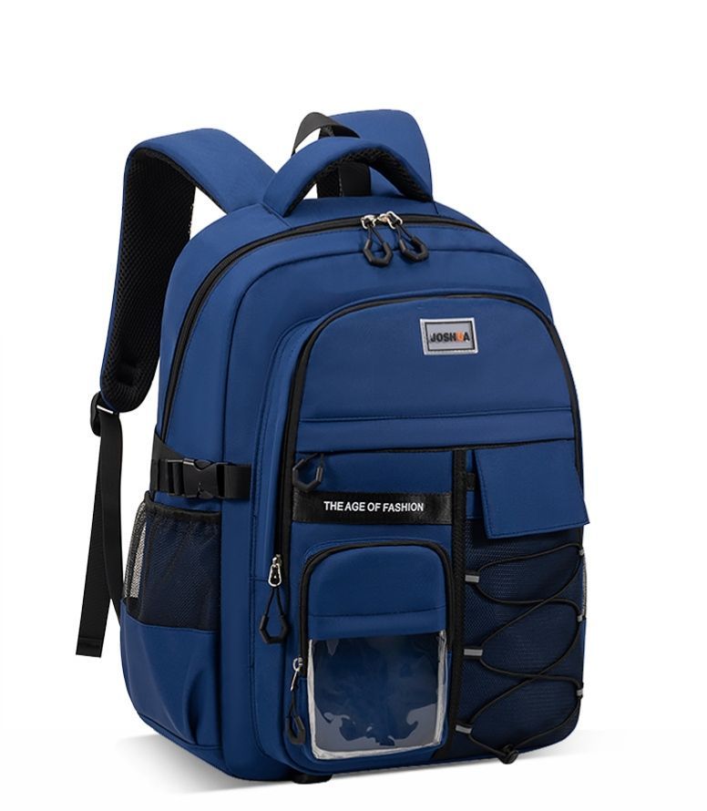Teenager Backpack Safe Materials Backpack Multiple Compartments Backpack Ample - Black - Size 44-32CM - Image 8