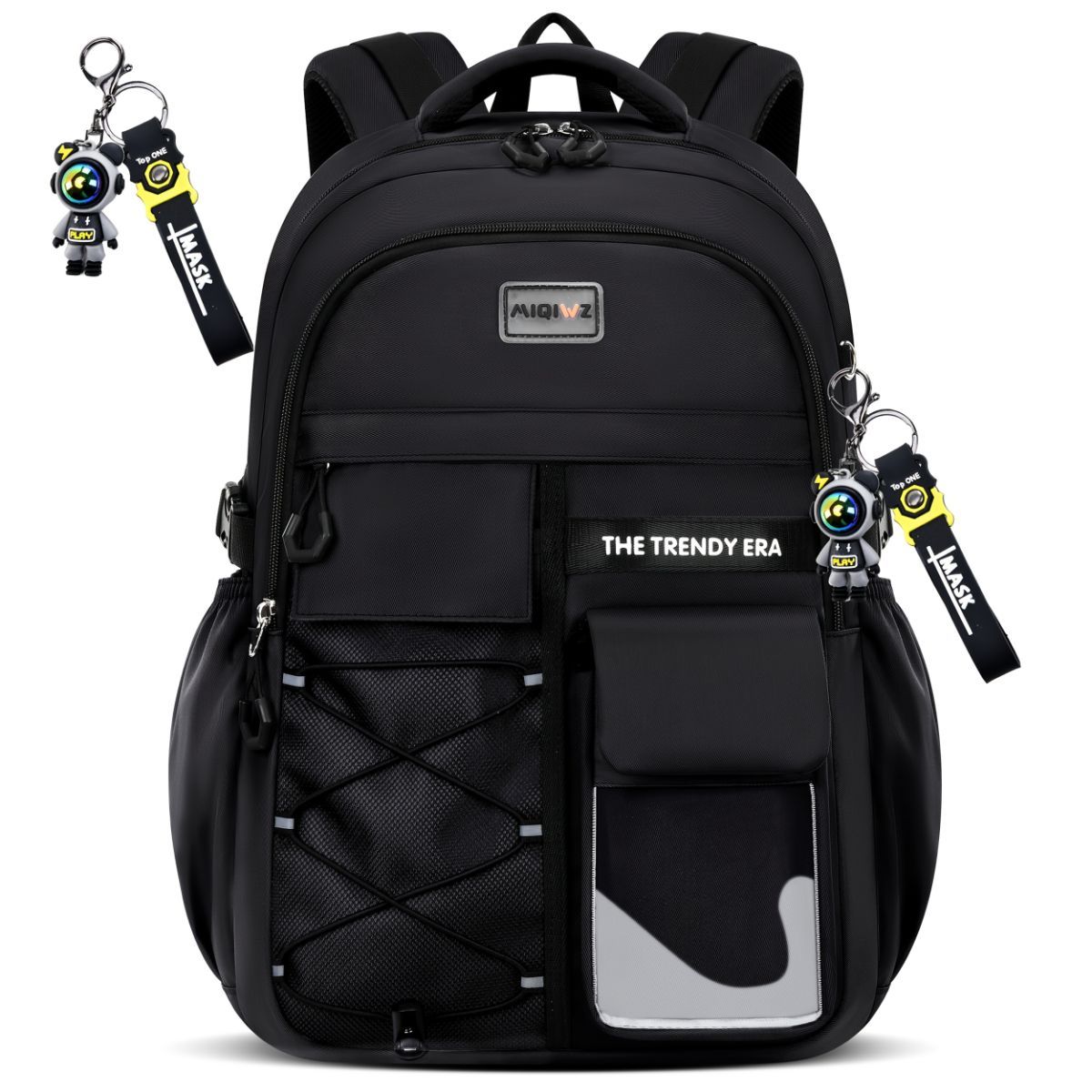 Teenager Backpack Safe Materials Backpack Multiple Compartments Backpack Ample - White - Size 47-34CM - Image 4