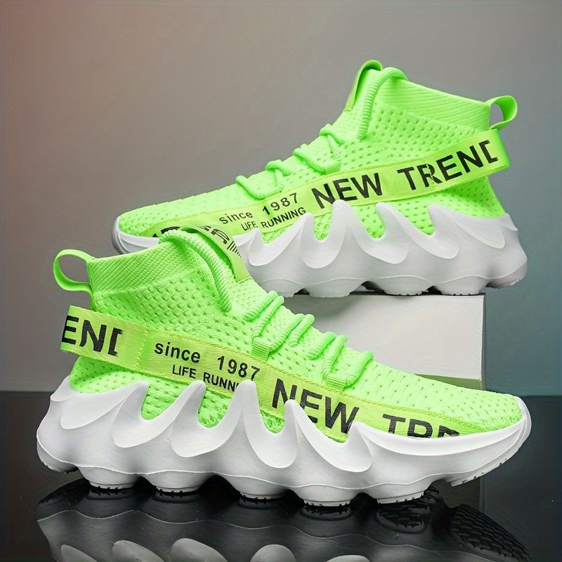 Men'S Casual Sneakers Trendy Shoes Men'S Footwear Comfortable Sneakers Stylish - Red - Size 46 - Image 3
