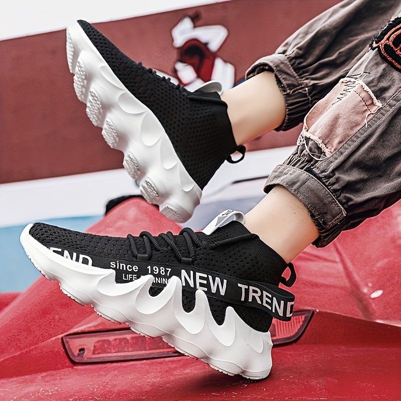 Men'S Casual Sneakers Trendy Shoes Men'S Footwear Comfortable Sneakers Stylish - White - Size 40 - Image 7