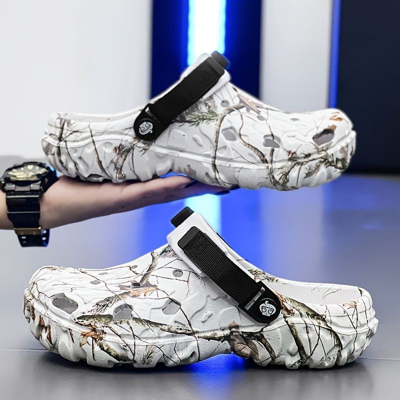 Men'S Summer Mules Beach Shoes Thick-Soled Mules EVA Shoes Anti-Slip Shoes - White - Size 39 - Image 6