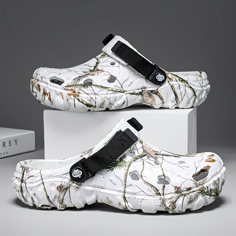 Men'S Summer Mules Beach Shoes Thick-Soled Mules EVA Shoes Anti-Slip Shoes - White - Size 43 - Image 1