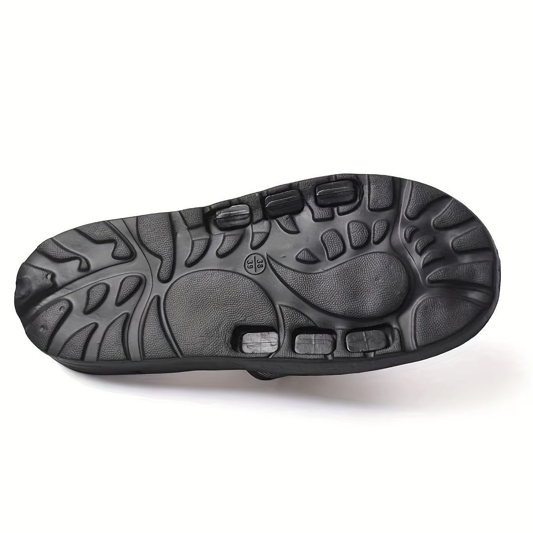 Japanese Acupressure Slippers Rotating Massage Slippers Reflexology Slippers - Black - Size 38 - Image 3