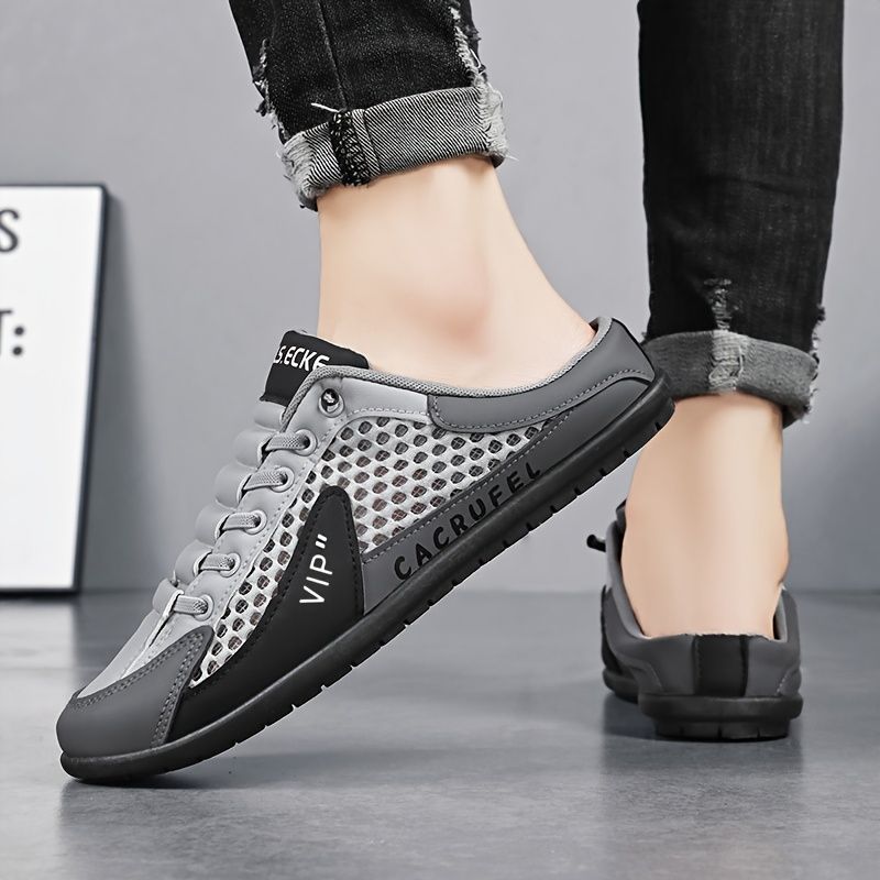 Men'S Casual Shoes Slip-On Shoes Semi-Slippers Anti-Slip Shoes Wear-Resistant - Green - Size 39 - Image 5