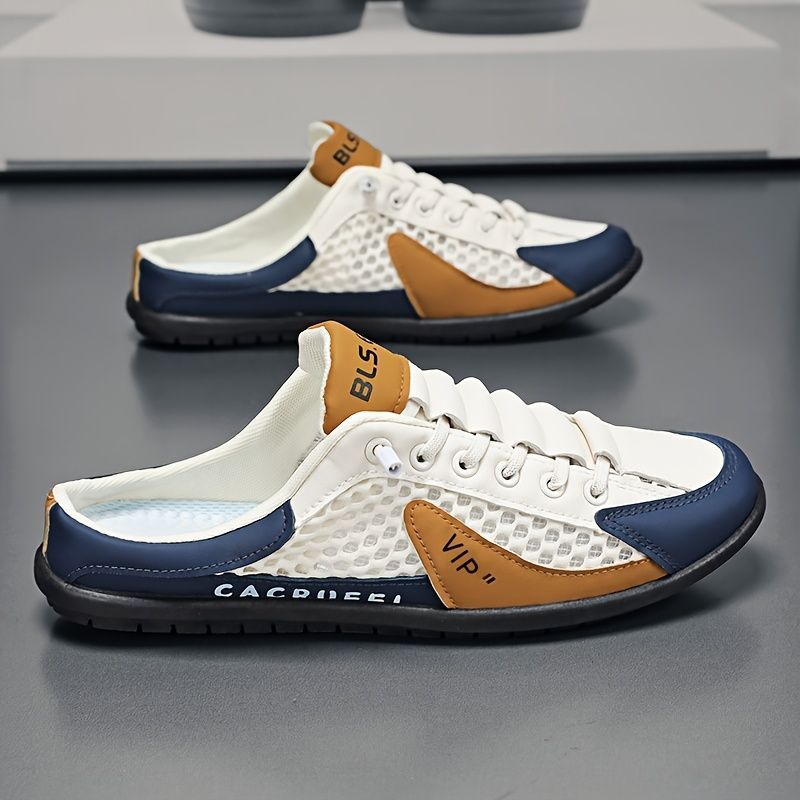 Men'S Casual Shoes Slip-On Shoes Semi-Slippers Anti-Slip Shoes Wear-Resistant - Green - Size 44 - Image 7