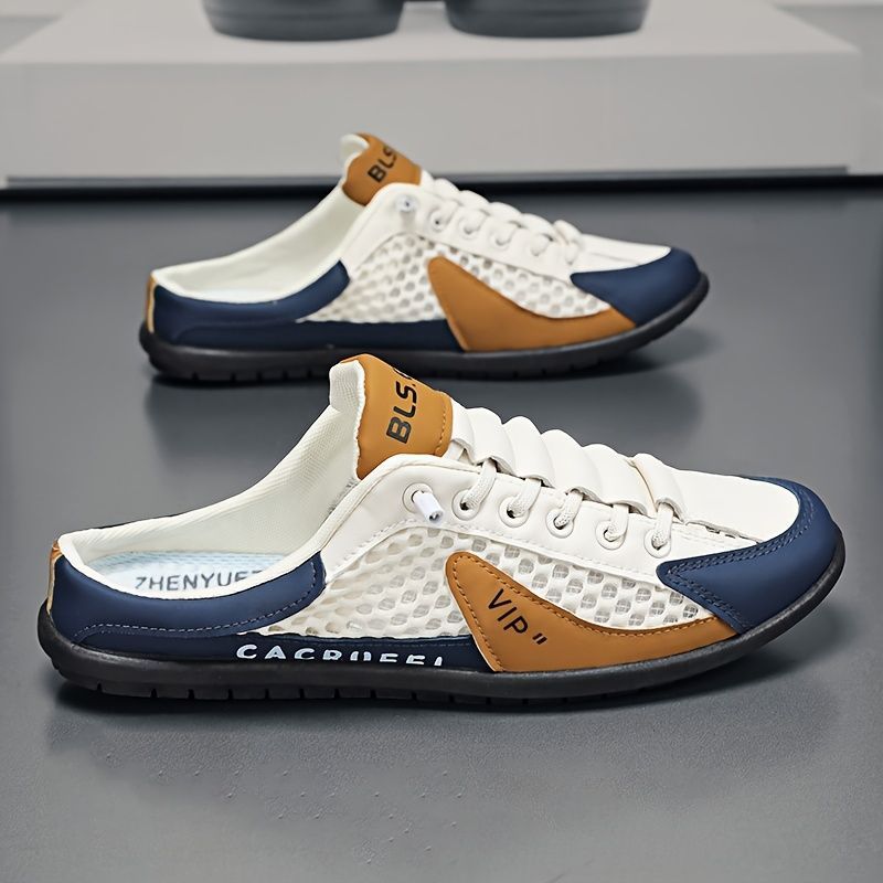Men'S Casual Shoes Slip-On Shoes Semi-Slippers Anti-Slip Shoes Wear-Resistant - Gray - Size 40 - Image 3