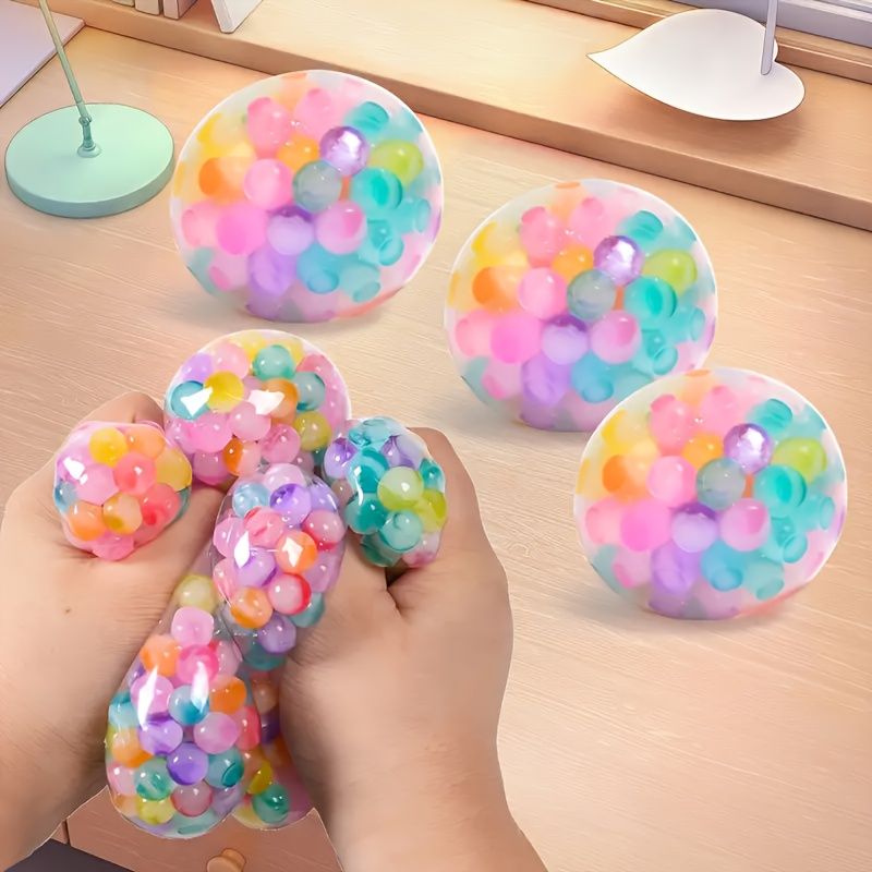 3-piece set, sensory stress ball, squeeze ball for relieving ADHD stress, stress relief toy with soft rubber ball, Valentine's Day relaxation toy, focus aid tool, sensory stimulation, tactile sensory tool, hand relaxation, smooth texture, high-quality sen - Image 3