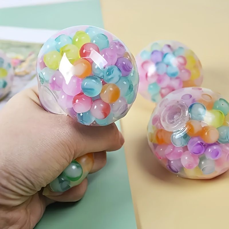 3-piece set, sensory stress ball, squeeze ball for relieving ADHD stress, stress relief toy with soft rubber ball, Valentine's Day relaxation toy, focus aid tool, sensory stimulation, tactile sensory tool, hand relaxation, smooth texture, high-quality sen - Image 5