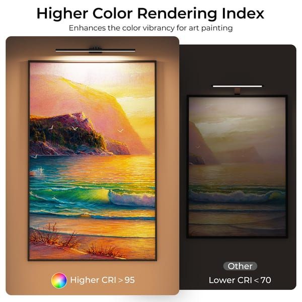 Modern LED Picture Light for Art Display, Sleek Black Finish - Image 5
