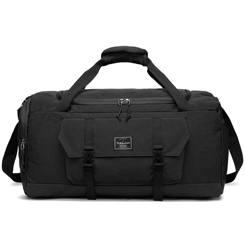 Black TUCUAN Travel Duffel Bag - Image 1
