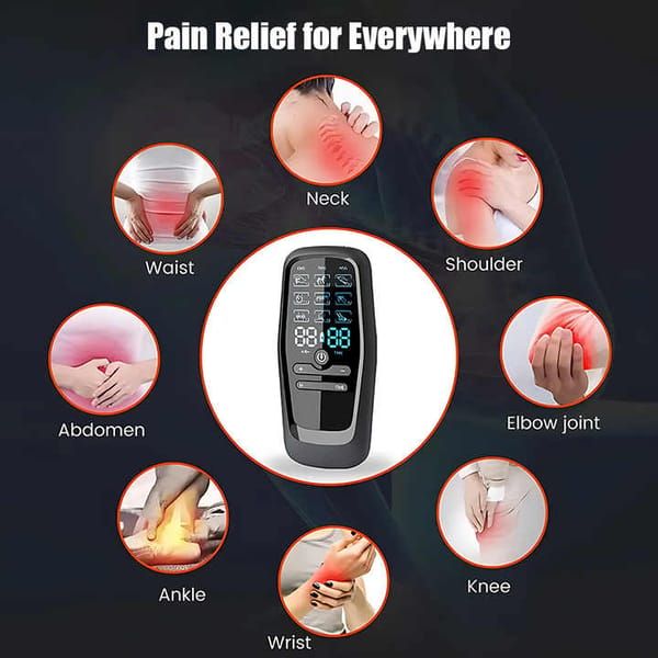 8-Pad Digital Electric Massager with EMS, TENS & MSG - Image 2