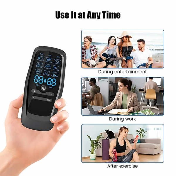 8-Pad Digital Electric Massager with EMS, TENS & MSG - Image 5
