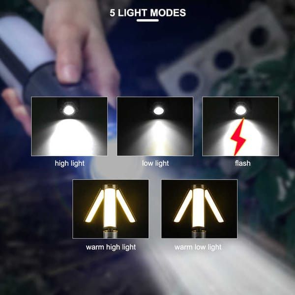 Multifunctional Telescopic Camping Light - Portable LED Lamp - Image 4