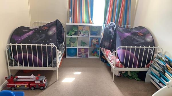 Space-Themed Bed Tent 80x220 cm - Kids' Cosmic Hideaway - Image 4