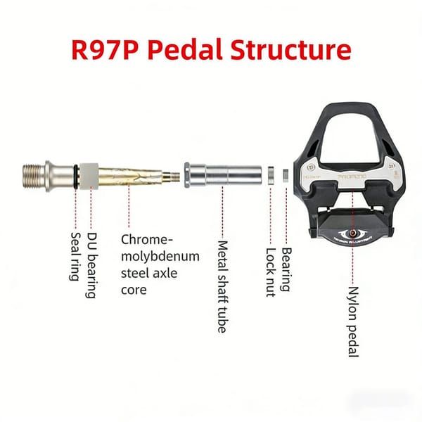 High - Quality PD - R97P Bicycle Pedals，Compatible with SHIMANO SPD- SL system - Hot Selling! Free Shipping - Image 7