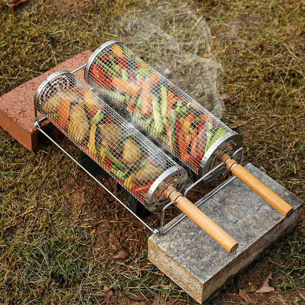 Rotating Grill Baskets for Even Cooking on Any BBQ - Image 4