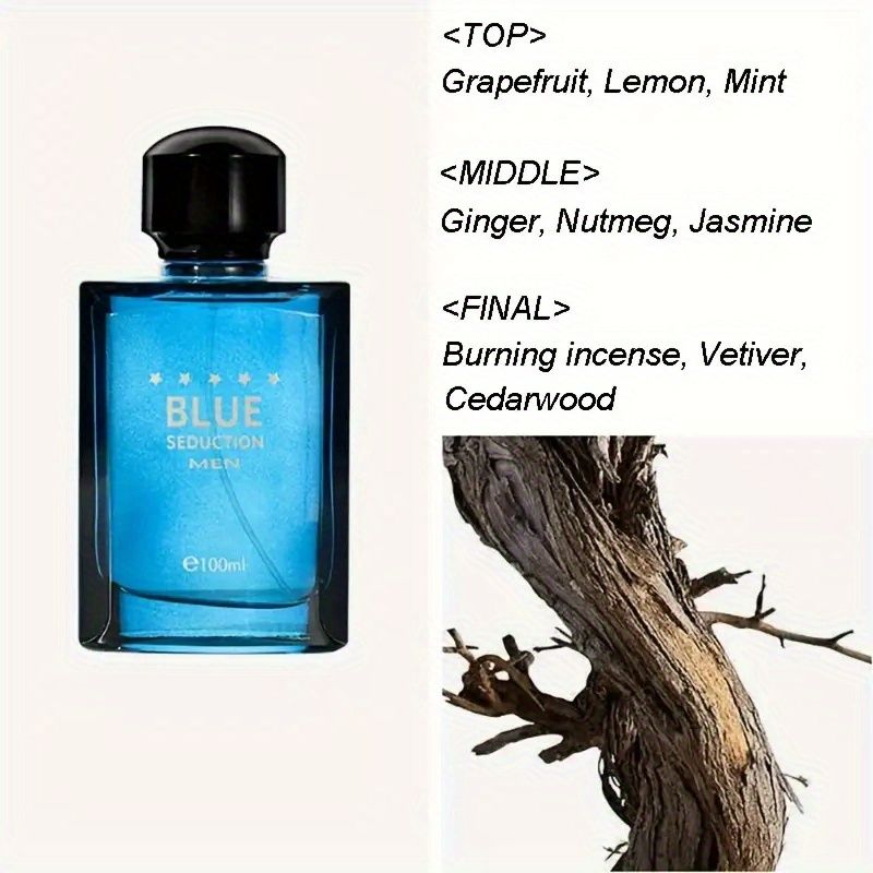 100ml men's light perfume, refreshing and lasting woody fragrance perfume, suitable for date and daily life cologne, is a perfect gift for men's father's day gift - Image 8