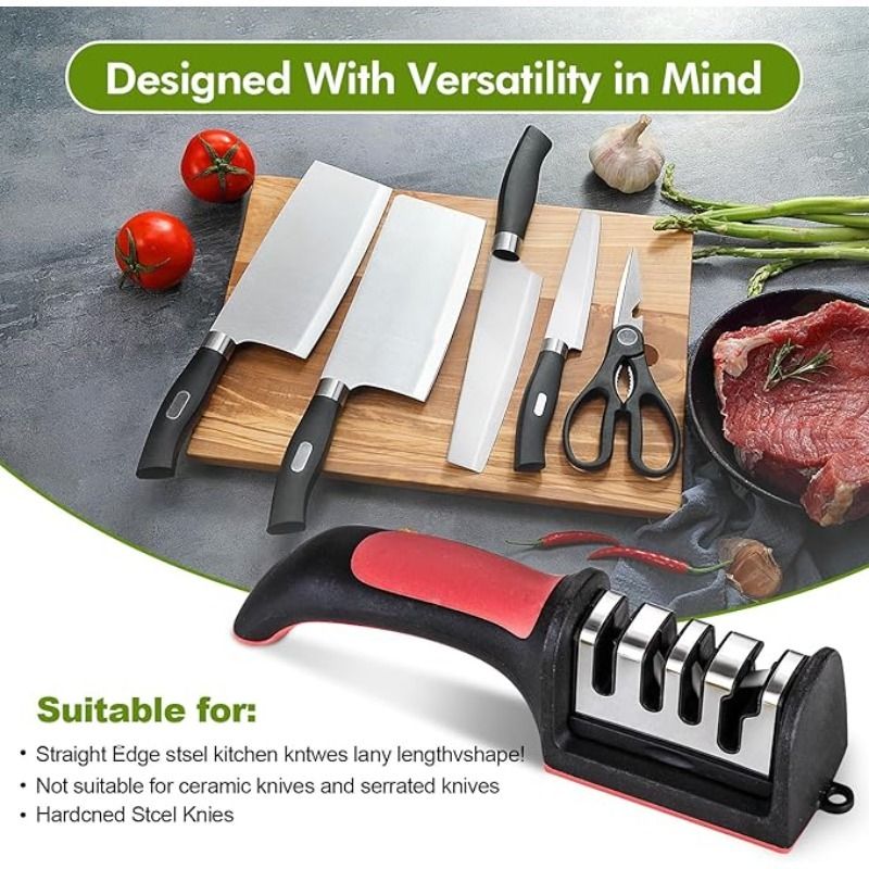 Professional multi-function tungsten carbide ceramic sharpening stone, can be used for rough grinding and fine grinding, kitchen craft knife, scissors, daily knife maintenance tool, suitable for home kitchen and handicraft studio scenes, is a good choice - Image 2