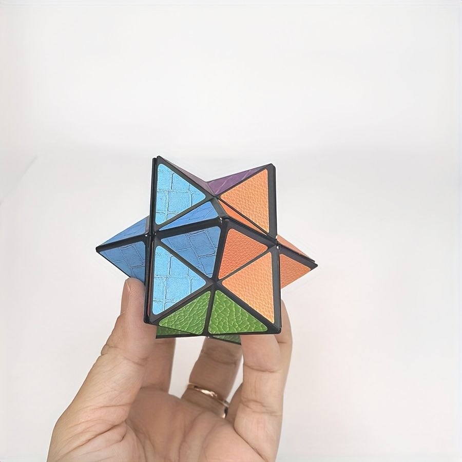 Infinite Cube - 3D Hexagonal Puzzle Toy, Space Geometry Flip Toy, Enhance Brain Ability and Relax, Mixed Color, ABS Material - Image 2