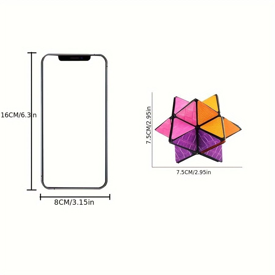 Infinite Cube - 3D Hexagonal Puzzle Toy, Space Geometry Flip Toy, Enhance Brain Ability and Relax, Mixed Color, ABS Material - Image 6